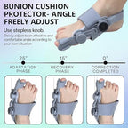 Axioms Bunion Corrector for Women – Adjustable Knob Toe Alignment & Relief Splint, Breathable Anti-Slip Bunion Brace & Straightener, Fits Left & Right Feet (Gray, 1 Pack)