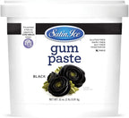 Satin Ice Gum Paste for Cake Decorating, Black (2 Pound)