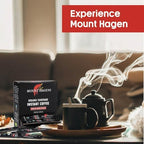 Mount Hagen Dispenser Box – 50 Count Organic Instant Coffee Packets Single Serve, Medium Roast Eco-friendly, Fair-Trade, Freeze-dried Arabica Beans [50 sticks/3.53oz/100g]