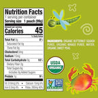 Earth's Best Organic Butternut Squash, Mango and Sweet Peas Puree Pouch 3.5 oz (Pack of 12)