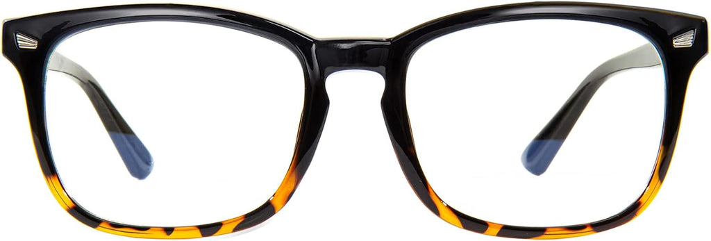 MAXJULI Blue Light Blocking Glasses,Computer Reading/Gaming/TV/Phones Glasses for Women Men(Black/Leopard)