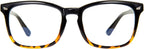 MAXJULI Blue Light Blocking Glasses,Computer Reading/Gaming/TV/Phones Glasses for Women Men(Black/Leopard)