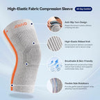 JOMVD Knee Compression Sleeve for Men & Women – Knee Brace for Knee Pain, Arthritis, ACL & Meniscus Tear, Circulation, Breathable Knee Support for Swelling Relief, Injury Recovery & Daily Comfort,Medium