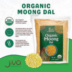Jiva USDA Organic Moong Dal Yellow - 4 Pound (Split Mung Beans Washed)