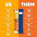 IQBAR Clean Plant Protein Bars - Banana Nut - 24 Count - Keto, Vegan, High Fiber, Gluten and Dairy Free, Low Sugar Snack - Brain and Body Nutrients for Focus, Energy, Meal Replacement