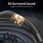Neckband Speaker, BUGANI Wireless Neck Bluetooth Speaker True 3D Stereo Sound, Lightweight Personal Body Sport Speakers with 24H Playtime