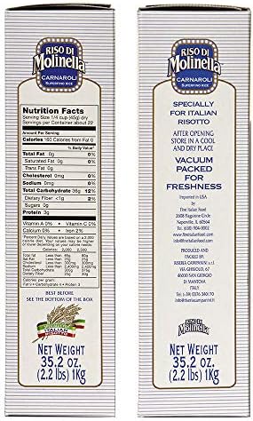Carnaroli Riso di Molinella 2.2 Lb (Pack of 2)