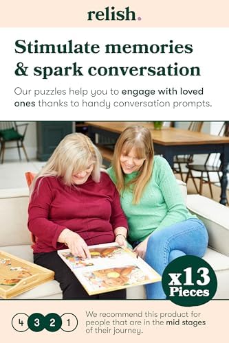 Relish Large Piece Puzzles for Seniors, 13 Piece Summer Birds Jigsaw Puzzle, Dementia Products for Elderly