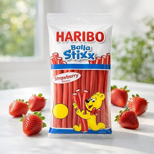 Haribo Balla Stixx Strawberry Sweets, 140g