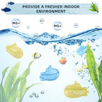 AMI PARTS Humidifier Tank Cleaner Adorable Submarine Purifie Water Soften Hard Water for Warm&Cool Most Humidifiers and Fish Tank 18-Pack (Blue& Yellow)