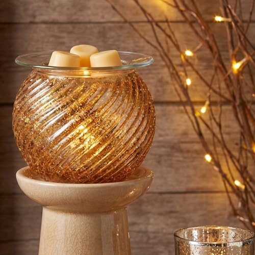 Patelai Replacement Oil Warmer Dish Round Glass Dish Wax Melt Candle Warmer Bowl Plate Lid Tray for Aroma Therapy Lamp Electric Lamps Oil and Tart(1 Piece,4.5 Inches)