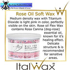 ItalWax Rose Oil Flex Liposoluble Transparent Wax Soft Strip Wax 14 oz.