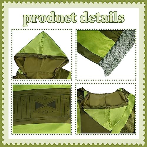 Bruno Costume for Adult, Bruno Cosplay Costume Cloak Cape Halloween Robe Suit Outfit Dress up for Men Women,with Wig