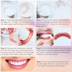 Snap on Veneers for Women & Men | Natural-Looking Top & Bottom Fake Teeth | Comfortable & Easy to Use