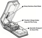 AVIDACE 2PCS Pill Cutter, Professional Pill Splitter for Cutting Small Pills or Large Pills in Half