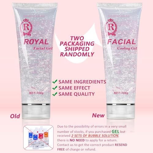 YMEYFAN 3PCS Conductive Gel, Cooling Gel for Salon Hair Removal Machine Skin Care, Moisturizing Hydrating Suitable for Facial Device for Women and Men in Body or Face Cools (900ML)