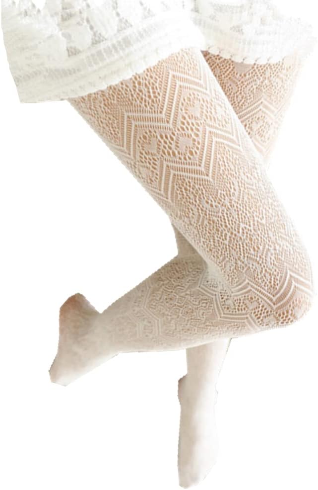 SurBepo Women Fishnet Hollow Out Knitted Patterned Thick Warm Stockings Tights Vertical Strips Pantyhose For Female