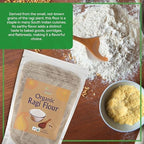 Jiva Organic Ragi Flour 2 Pound Bag (32 ounce) - Finger Millet Flour