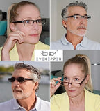 Eyekepper Reading Glasses-4 Pack Include Reading Sunglasses for Women Men Reading Under The Sun,Two-Tone Reader Eyeglasses