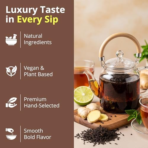 Premium Ceylon Black Tea | 60g (2.12 oz) – 30 Pyramid Tea Bags | Whole Leaf Ceylon Tea from Sri Lanka (Ceylon) | Bold & Bright Flavor with Delicate Hints of Fruit & Spice | Fragrant Tales