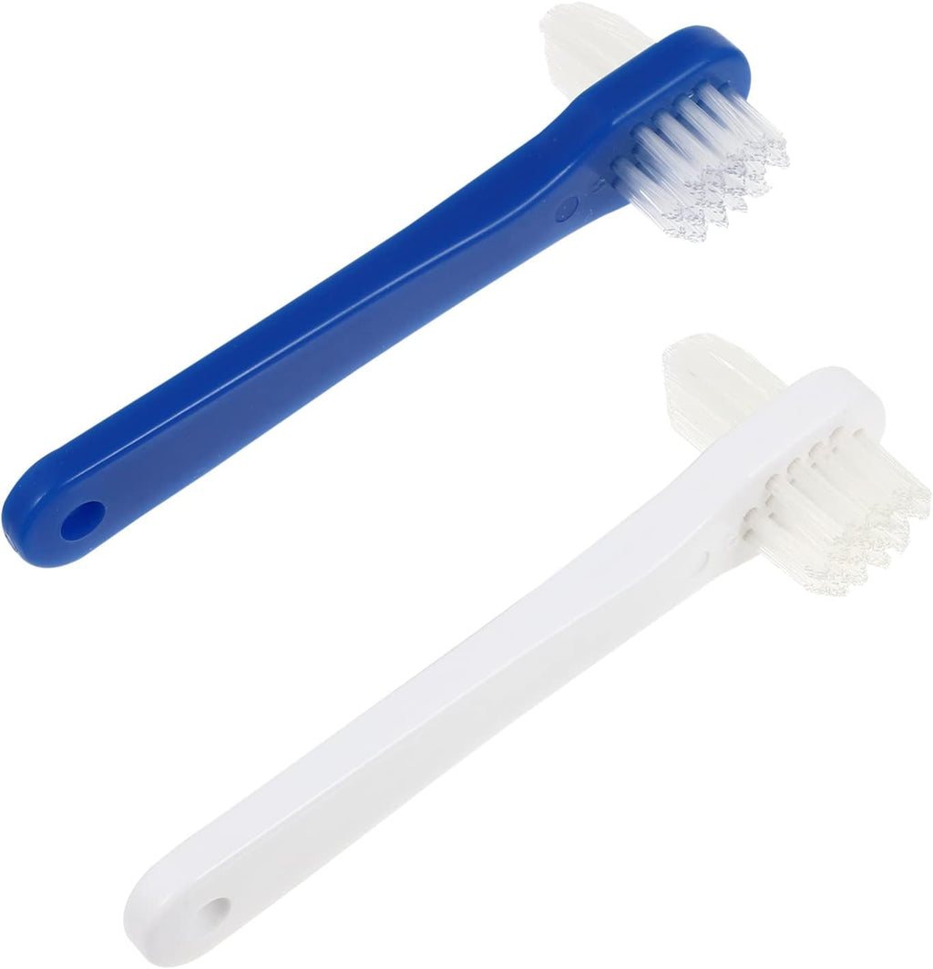 COHEALI Manual Toothbrushes 2Pcs Brush Dual Head Toothbrushes Cleaning Brush False Brush Toothbrush False Cleaning Tools Blue White False