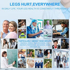 2 Pairs Medical Grade 15-20mmHg TED Hose Compression Stockings for Women & Men, Knee-High Anti Embolism Stockings with Inspection Hole, Unisex White
