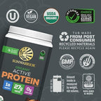 Sunwarrior Organic Plant Based Protein Powder | Vegan Organic Protein Powder with BCAAs Plus Recovery Minerals & Botanicals | Non-GMO Soy Dairy & Gluten Free (Chocolate Peanut Butter, 20 Servings)