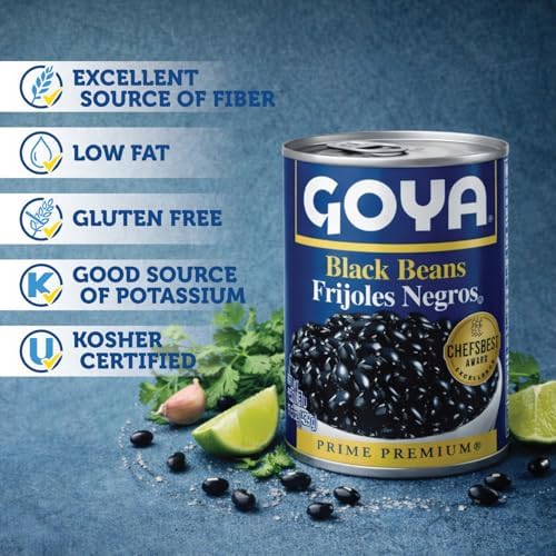 Goya Foods Black Beans, 15.5 Ounce (Pack of 24)
