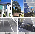 12M Photovoltaic Panel Cleaning Tool with Water Spray Brush Extendable Window Cleaning Pole for Trucks Windows and More
