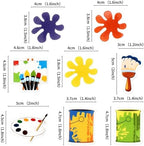 Ercadio 40 Pack Edible Art Cupcake Toppers Painting Cupcake Picks for Art Theme Cake Decorations Artist Birthday Party Favors Supplies