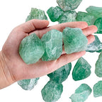 1 lb Bulk Green Fluorite Rough Stones Raw Crystals Large 1" Natural Raw Stones Crystal for Tumbling, Cabbing, Decoration, Polishing, Wire Wrapping, Wicca Reiki Crystals Healing