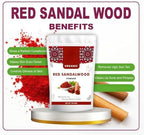 Generic Red Sandalwood Face pack Powder for Women | 100% Pure, Natural No Chemical | Laal Raktha Chandan for Healthy Glowing Skin & De-Tan | for Puja, Skin & Face Care -100 gm