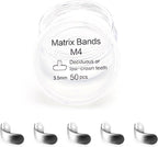Dental Sectional Matrix System Dental Matrix Ring and Band Set, Dental Sectional Matrix Bands Ring, Dental Clip Clamp Ring, Matrix Bands for Dental Restorations.-3.5mm50pcs