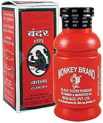 Pack of 2 - Monkey Brand Black Tooth Powder 100g
