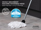 Addis Cotton Mop Refill, Graphite/Metallic,White