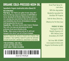 Verdana Organic Neem Oil – Cold Pressed, 100% Pure Neem Seed Oil, Concentrated Multi-Purpose Oil for Skin, Hair & Plant Use, No Additives - 32 Fl Oz