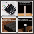Smokeless moxa sticks 5 pcs.No smoke is produced during moxibustion.it is no longer bothered by the Smoke brought by traditional Moxa stick.Made of pure mugwort and carbonized.size:13cm*1.6cm.5pcs/box