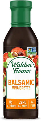 Walden Farms Balsamic Vinaigrette – Calorie-Free, Gluten-Free, Low Carb, Keto-Friendly, Vegan, Sugar-Free Salad Dressing with Rich Classic Balsamic Flavor – 12 oz Bottle