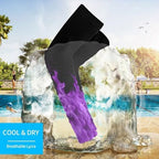 Black Sports Compression Arm Sleeves for Men & Women - Youth Arm Sleeve Baseball Volleyball Sleeves & Basketball Sleeve