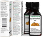 Siberian Sea Buckthorn Oil 100 Ml, Non-GMO, Unrefined, First Cold Pressed, Raw, Natural - 3.4 Fl Oz from wild harvested berries and seeds