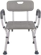 Bath Stools,Ergonomic Design Bath Stool Bathroom Seat Height Adjustable Tool Durable Aluminum Legs for Elderly, Senior, Handicap, Pregnant Woman 300Ibs,a