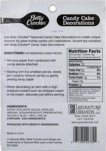 Betty Crocker “Happy Birthday” Candy Cake Decorations