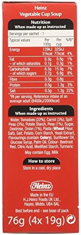 Original Heinz Vegetable Cup Soup Pack Imported From The UK England British Soup