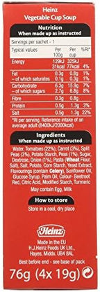 Original Heinz Vegetable Cup Soup Pack Imported From The UK England British Soup