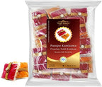 Yogic Mantra Pasupu Kumkuma Return Gift Packets | Set of 25 Haldi Kumkum Mini Packs | Premium Kumkum and Turmeric Powder Combo | Indian Thamboolam Set for Durga Puja | Thambulam Give Away Pooja Gifts