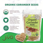 Jiva USDA Organic Coriander Seeds Whole 7 Ounce - New!