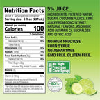 Langers Agua Fresca, Cucumber Lime, Juice Cocktail, 15.2 fl oz (Pack of 12)