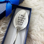 My Peanut Butter Spoon Funny Engraved Stainless Steel Spoon,Peanut Butter Lovers coffee Spoon Gift,Gift for Moms Dad Boy Girl Women Men Birthday Christmas Mother's Day Valentine's Day Gifts