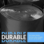 Reli. SuperValue 40-45 Gallon Trash Bags | 125 Count | Made in USA | Heavy Duty | Black Multi-Use Garbage Bags
