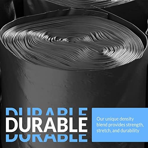 Reli. SuperValue 40-45 Gallon Trash Bags | 125 Count | Made in USA | Heavy Duty | Black Multi-Use Garbage Bags